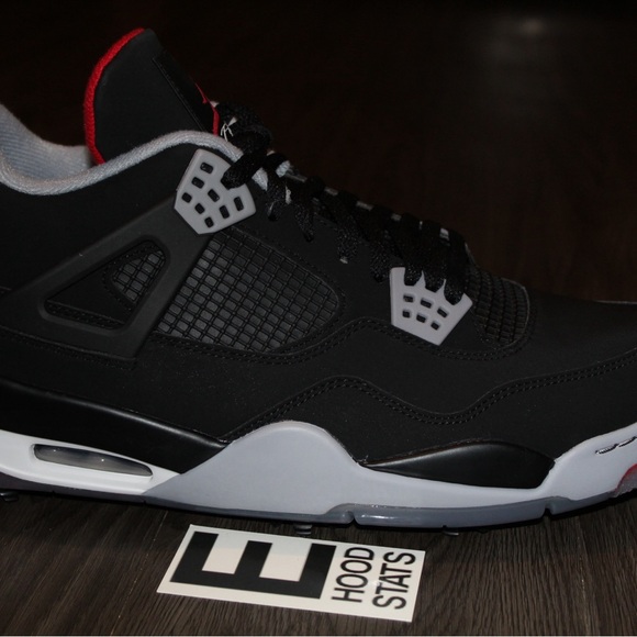 Air Jordan 4 IV Retro Bred Mens Size 13 Golf Sneakers - Picture 9 of 17